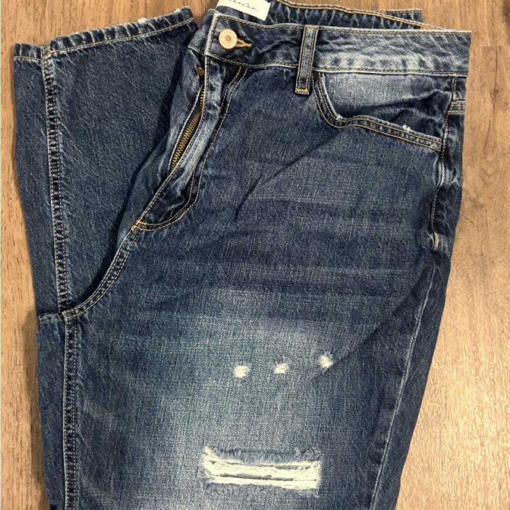 KanCan Women's Boyfriend Jeans - Dark Blue